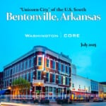 Cover of report entitled "Unicorn City" of the U.S. South Bentonville, Arkansas